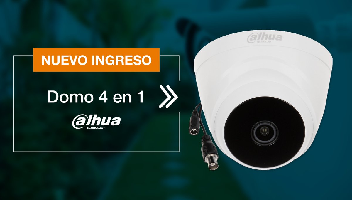 ¡Nuevo ingreso en #Radioset! Cámara 4 en 1 Domo torre de 2Mpx, IR, lente de 2.8mm - Código: HAC-T1A21P-0280B.

- Max. 30fps@1080P
- HD and SD output switchable
- 2.8mm fixed lens
- Max. IR length 20m, Smart IR
- DC12V

Contactanos para más información 📩 ventas@radio-oeste.com.ar