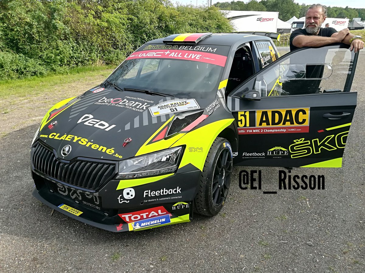 El_Risson's tweet photo. @SBedoret #ThomasWalbrecq #WRC2 @skodafabiar5 #SXMCompetition @MotorsportSkoda #RallyeDeutschland #WRC 2019 https://t.co/gpr92F15WB