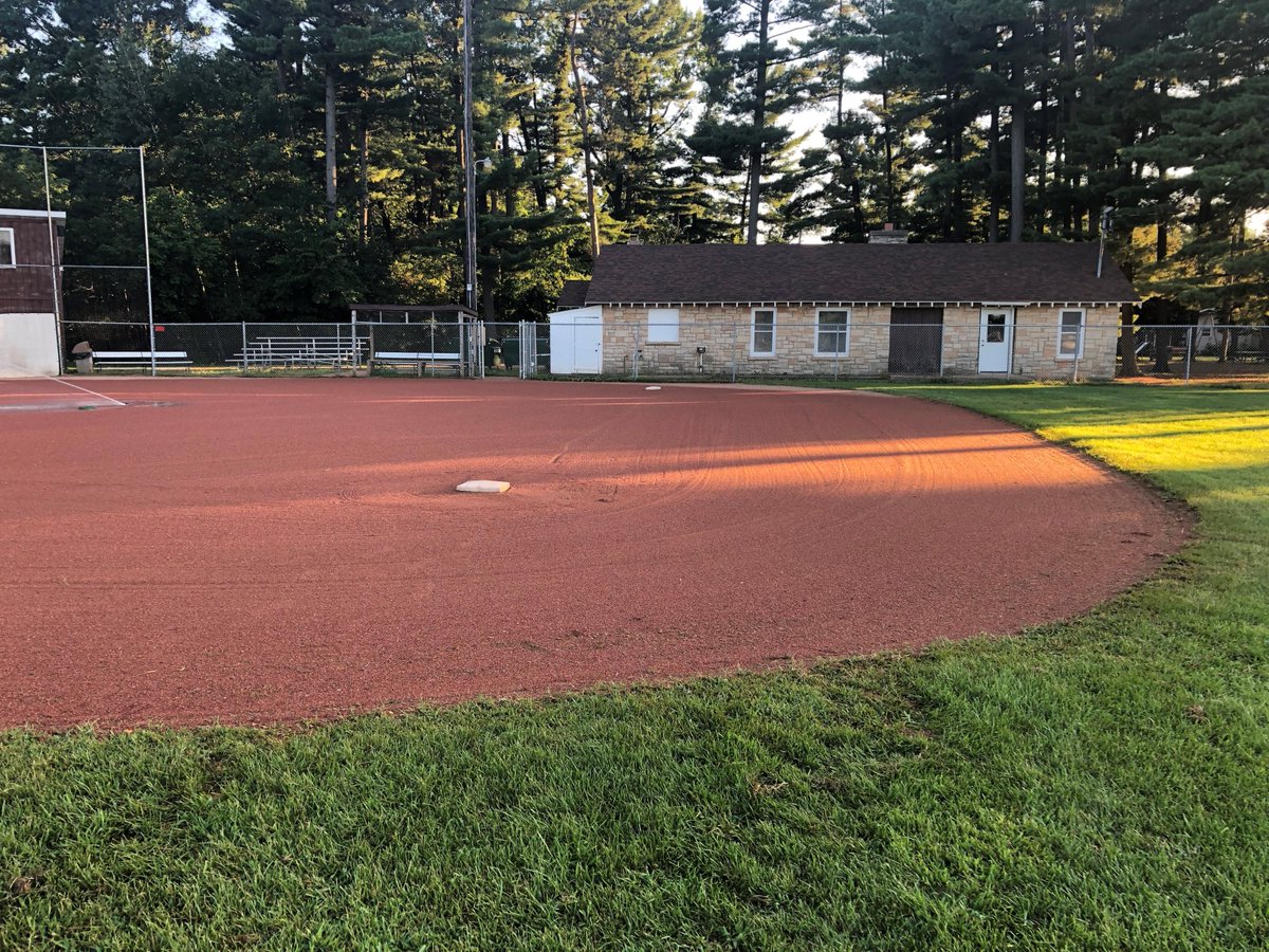 Yankee Stadium, Target Field &amp; Dessert Park in Mosinee, WI-what do we all have in common? Well-we are all using Kafka Granite Ballyard materials. Mosinee Youth Girls Softball recently purchased 11 tons of Burma Red infield mix to top dress our infield @ Dessert Park.#KafkaGranite
