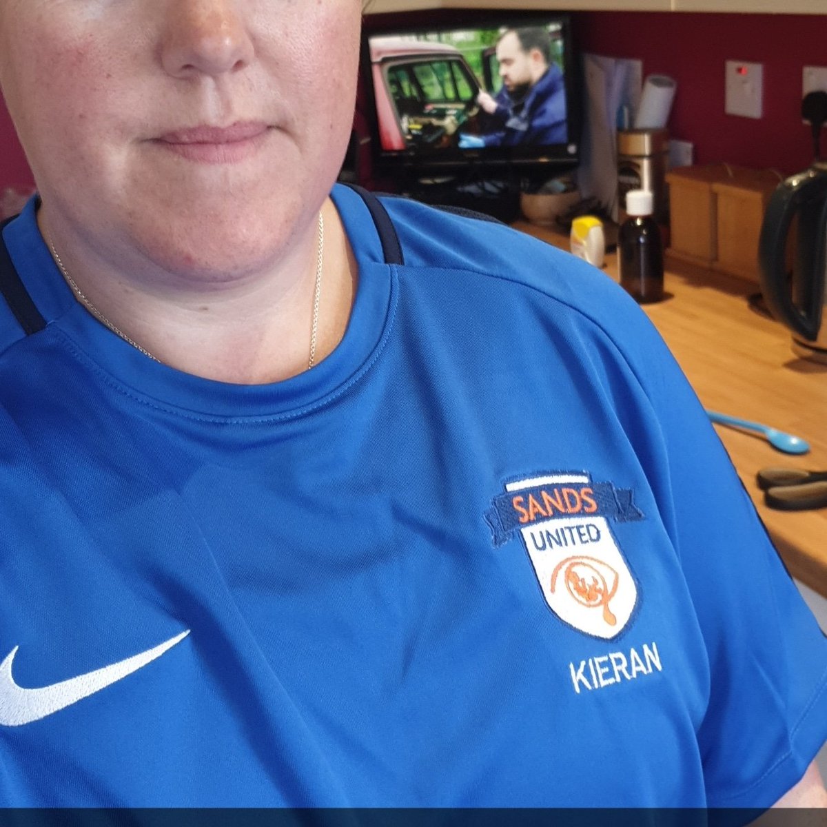 Vatnagarth's tweet photo. I am running the GNR for @ShetlandSands in memory of my son Kieran.This is my favourite training top for Sands United @sandsunited our total is just over £8,700 @SandsUK #teamsands #GNR #greatnorthrun #shetlandsands #kieran #stillbornbutstillborn #unconditionallove #sands https://t.co/FZvfVlWD9v