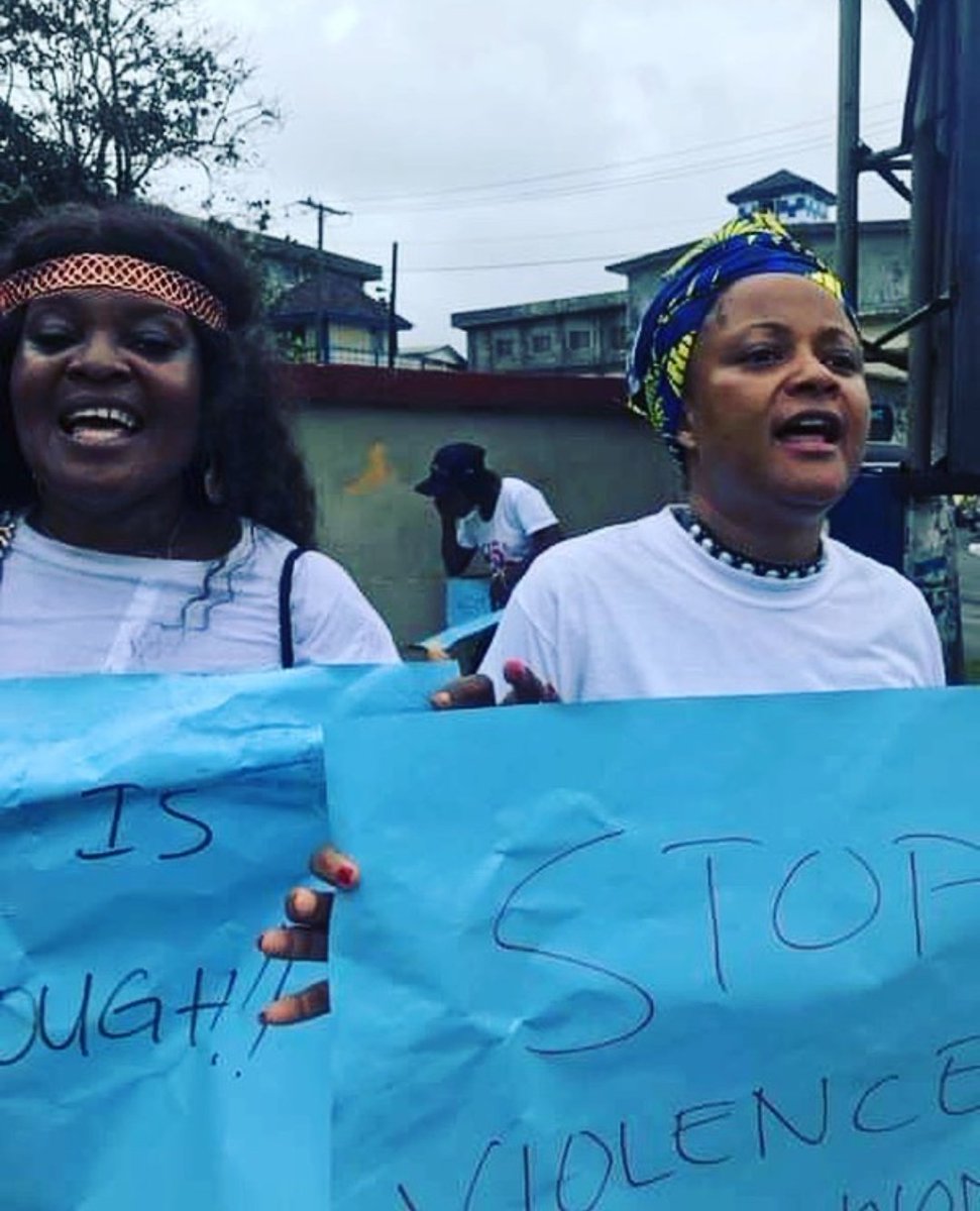 liberianjue's tweet photo. Like we have so often advocated, today, along with some amazingly awesome women spanning diverse professional backgrounds, we raised our voices in public protest on behalf of #LiberianWomen everywhere. Our message could not be clearer:  We are TIRED with the increasing violence https://t.co/aCUiIbsUM2
