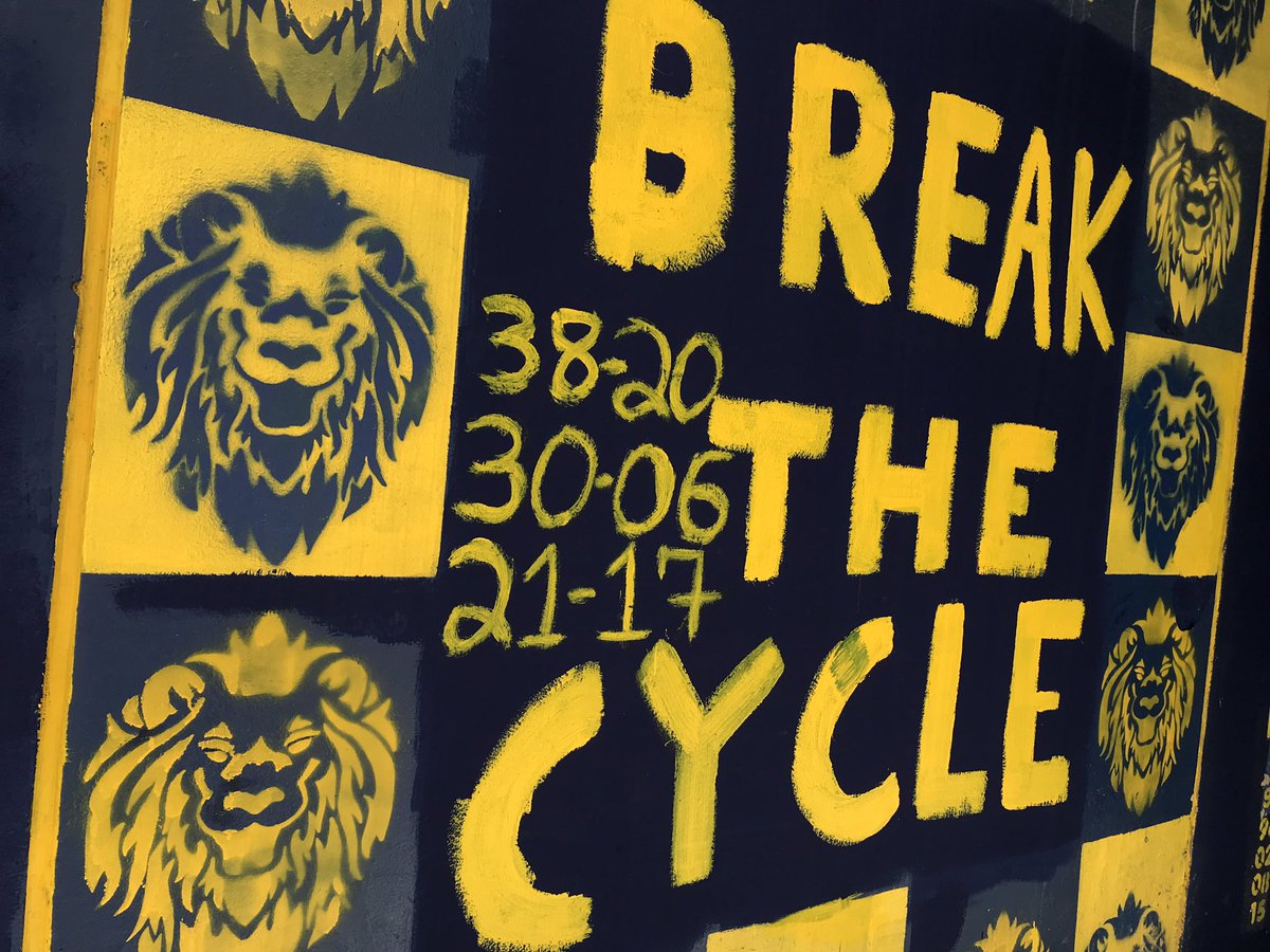 KMaherNews12's tweet image. This is the new painted wall outside the @WestIslipLions football locker room. It’s also the Lions rally cry this year. I’ll explain  tonight on @News12LI. @DomSagg @SectXISuffolk @SportsRushN12