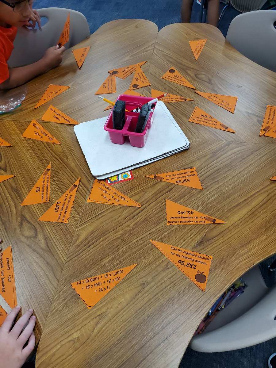 3rd grade mathematicians working hard on expanded form, standard form, and expanded notation with <a href="/ChristineMckn18/">Christine Mcknight</a> #bengalpride