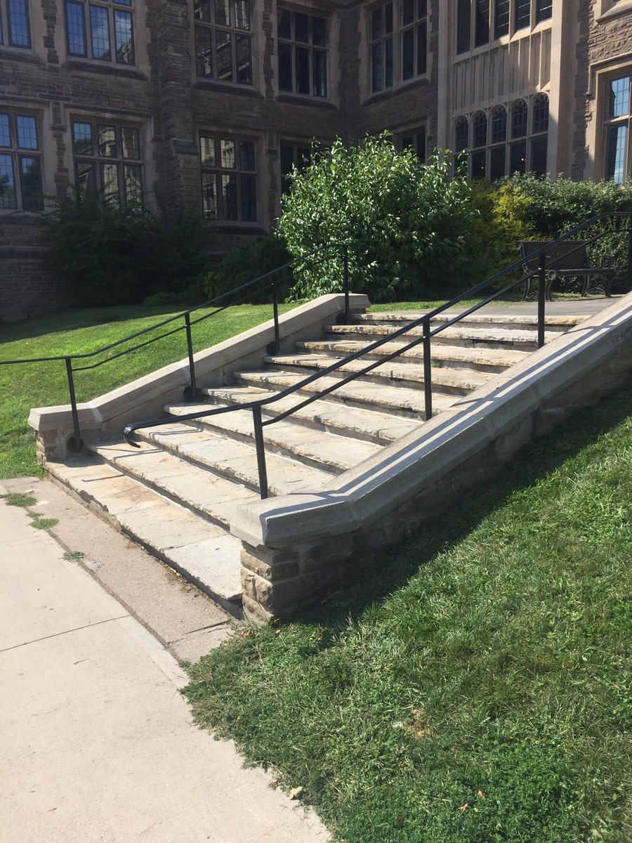EIOMcMaster's tweet photo. Excited to see that handrails have finally been installed on the stairwells of UH and HH! Critical accessibility features to accessing these buildings. Thanks @MacFacilities - we know these took some time!
#HeritageApproved #AccessForward #BeautifulAndHelpful #AccessMac https://t.co/hQn2L2SfWx