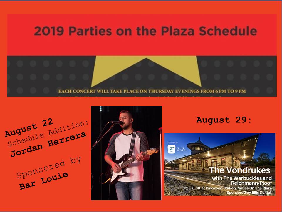 Downtown Kirkwood Concert update! Shop and dine in Downtown Kirkwood on Thursday evenings too!
#shoplocal #eatlocal