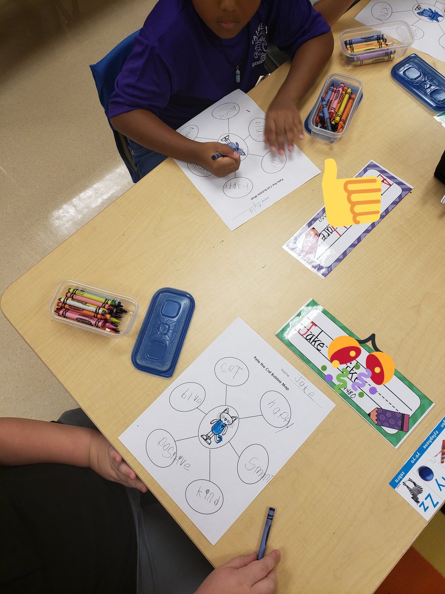 EspinosaSUG's tweet image. We are on the @ThinkingMaps train!
Writing about Pete the Cat&apos;s character traits!
@PLEgators @collierschools 
@CoTeachingISfun
#Gatoriffic
#CCPSFamily
#BubbleMap