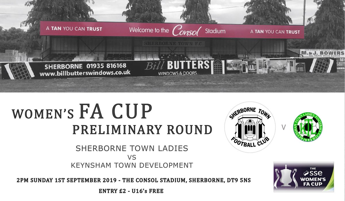 SherborneLFC's tweet photo. More FA Cup news! | Our Under 11 girls will play Dorchester Town Under 11 girls before the game, kicking off at 12:00! A good chance to see our #MiniZebras in action!🦓 https://t.co/PGmCW3VgHv