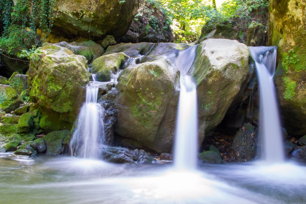 Win flights for 2 to Luxembourg with <a href="/LuxairAirlines/">Luxair Luxembourg Airlines</a> and <a href="/DublinAirport/">Dublin Airport</a>. To enter to win, just follow &amp; RT. This is the Schiessentümpel Waterfall in the Mullerthall region. #DUBLuxair
