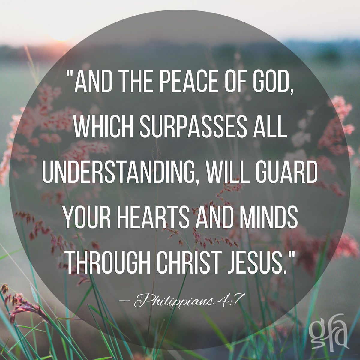 Gospel for Asia on Twitter ""And the peace of God, which surpasses all