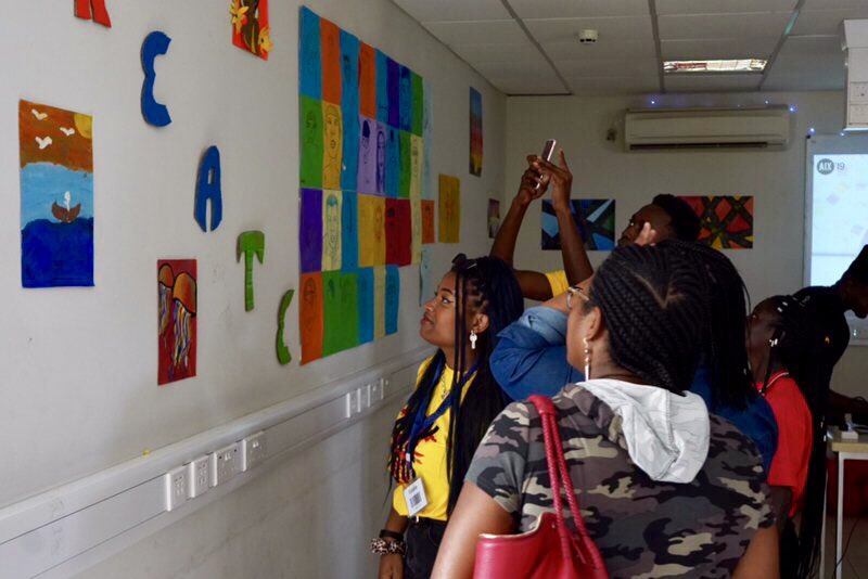 AshesiIX's tweet photo. At the Open House, families, friends and supporters of AIX participants saw displays and presentations of projects worked on during the two-week program.
#ashesiix #ashesix2019 #atAshesi #ashesi https://t.co/haUqT4XoRR