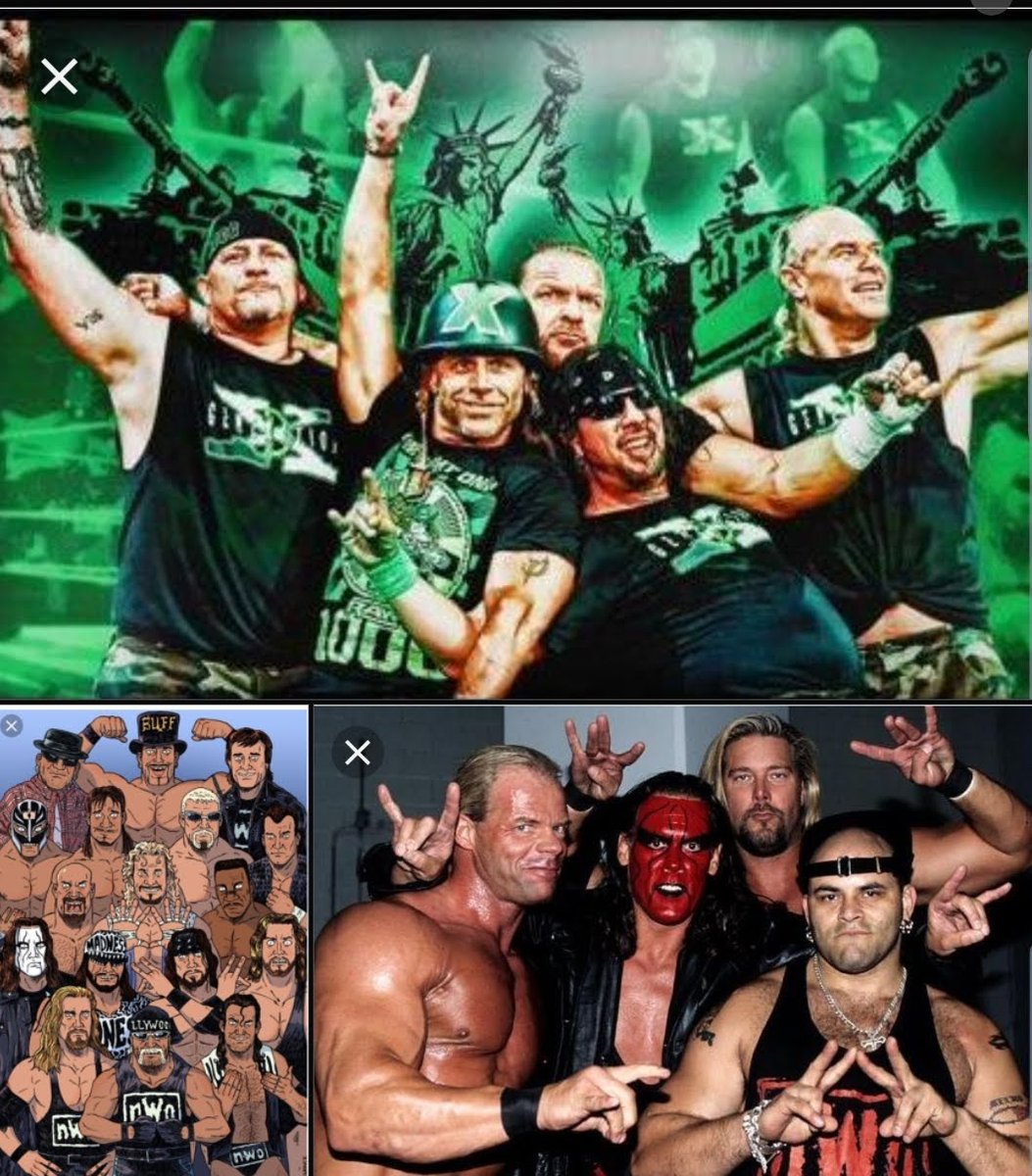 CanBeOnly1Leage's tweet photo. #WrestlingCommunity #WrestlingWednesday #WednesdayFollowTrain #FamilyFollow
Who's the best faction out of these 6?
#WWE #OC #BulletClubFinn #BulletClubAJ #DX #NWO #WolfPack https://t.co/OB5YXiejcz
