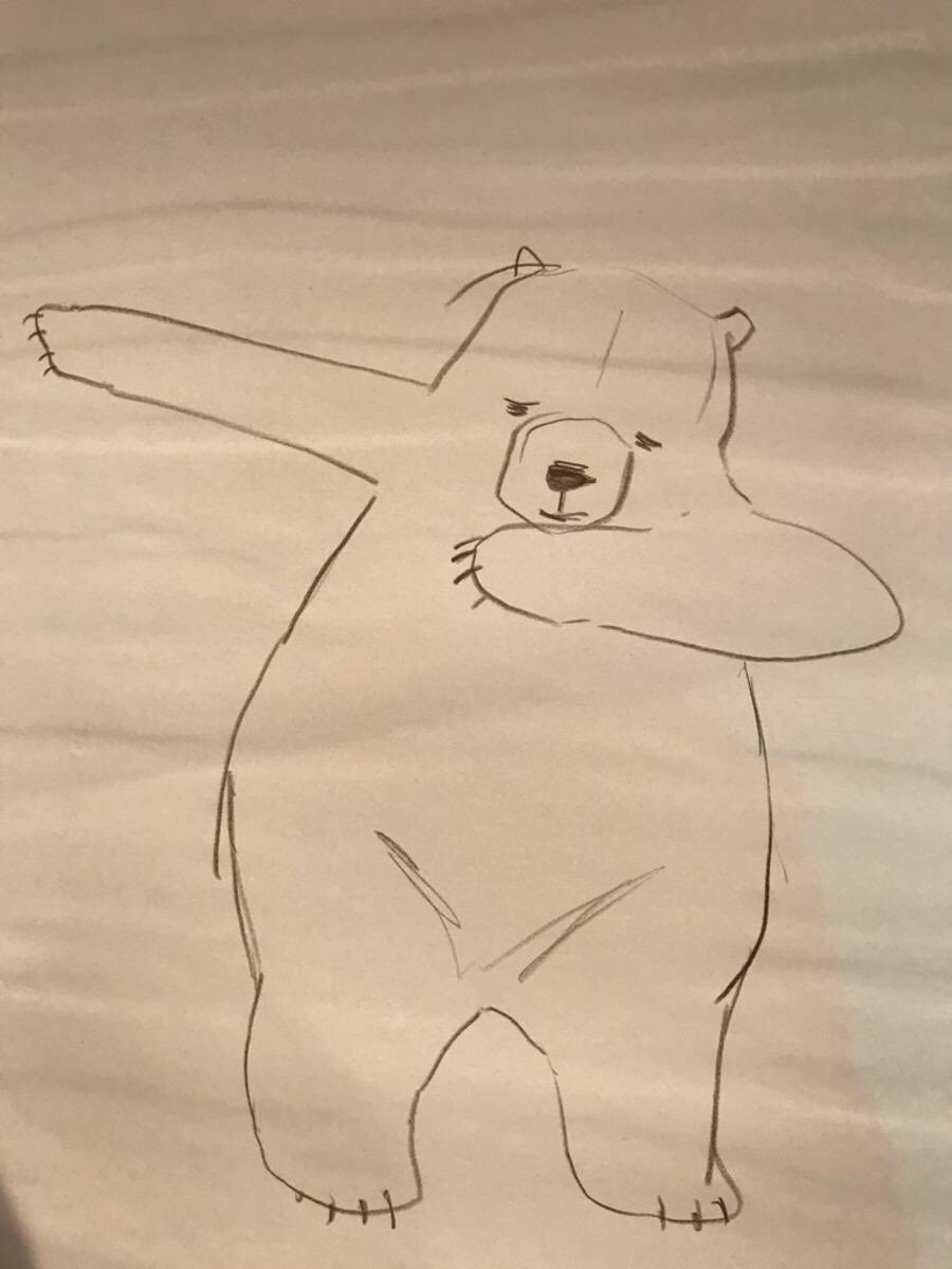 Had such a great time <a href="/edbookfest/">Edinburgh International Book Festival</a> today with Alan Pollock, <a href="/oldbarnbooks/">oldbarnbooks</a> and #TheBearWhoWentToWar. Never thought drawing a bear doing “the dab” would be part of my job description!