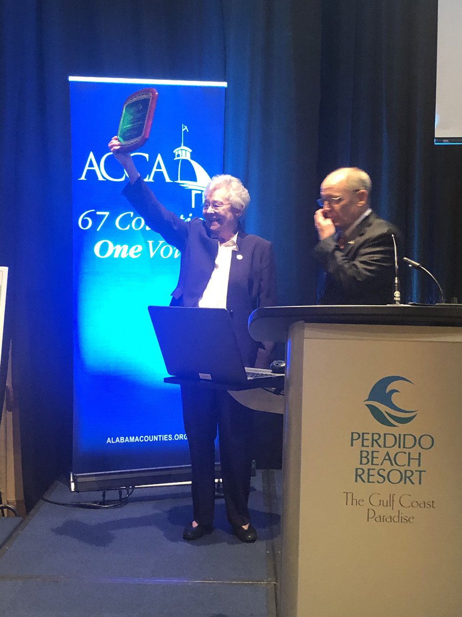 wrbspearpoint's tweet photo. @AlabamaCounties honors Rep Bill Poole and @GovernorKayIvey for their work to secure the passage of @RebuildAL #RebuildRefocus #67onevoice @NACoTweets @EngineersNACE @ElmoreComm https://t.co/2fW0oeTW4D