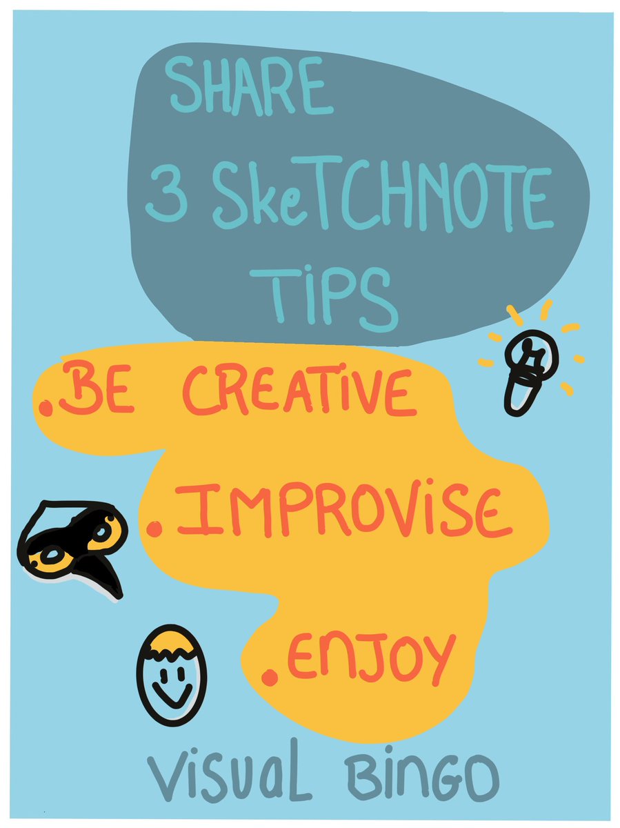 CCma2f's tweet photo. #ISC19FR #iscvisualbingo 3 tips for sketchnote. https://t.co/D2PUusV7mw
