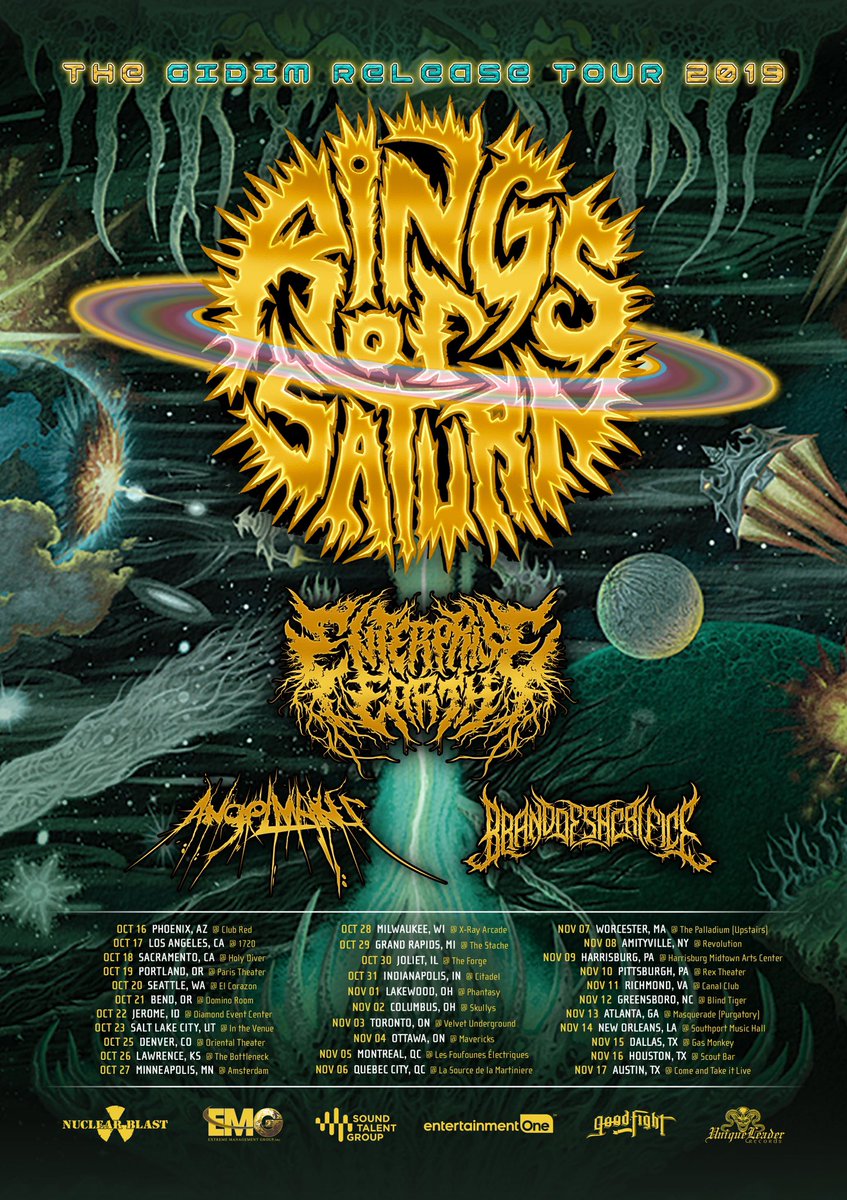 Headin out with our boys in @ringsofsaturn @angelmaker and @brandofsacrifice this fall 🤘🏻