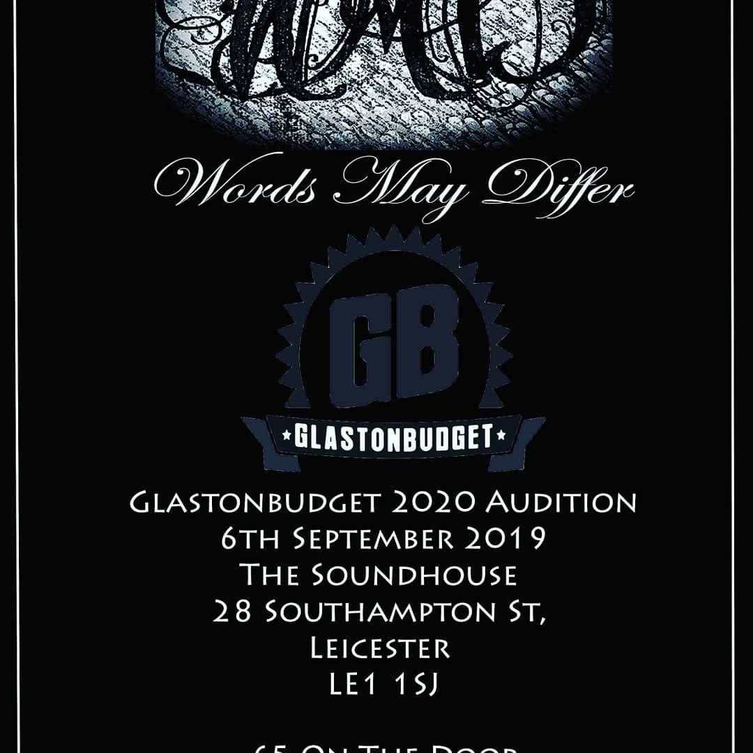 wmdband's tweet photo. In 2 weeks time we will be auditioning for glastonbudget festival 2020 at the soundhouse in Leicester on Friday 6th September https://t.co/LkY7xMDMS8