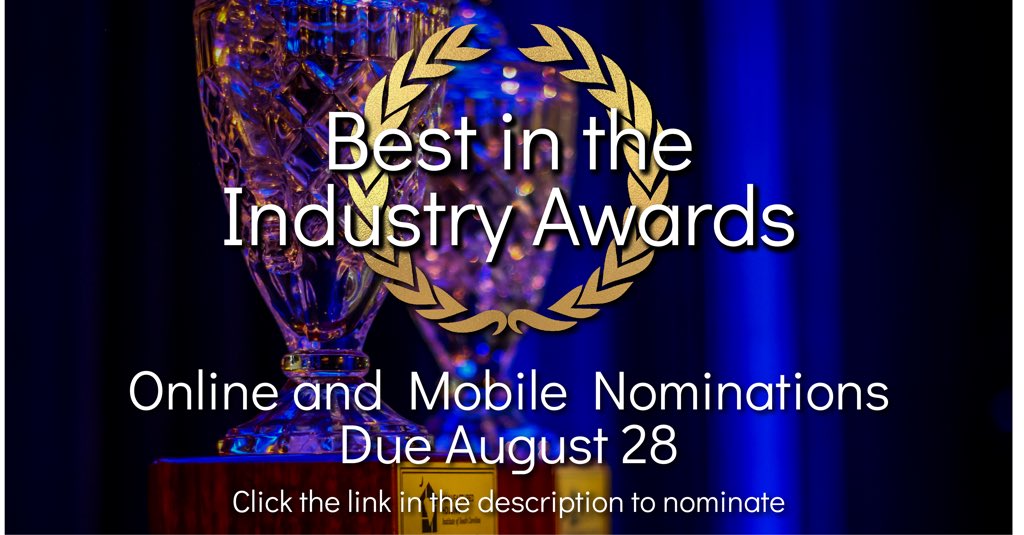 It’s not too late, nominate from your phone!
 
Best in the industry award nominations are due Aug, 28. These awards recognize excellence in our industry.
 
If you are reading this, all you have to do is click this link. It only takes a few seconds!
 
mhisc.com/biti/