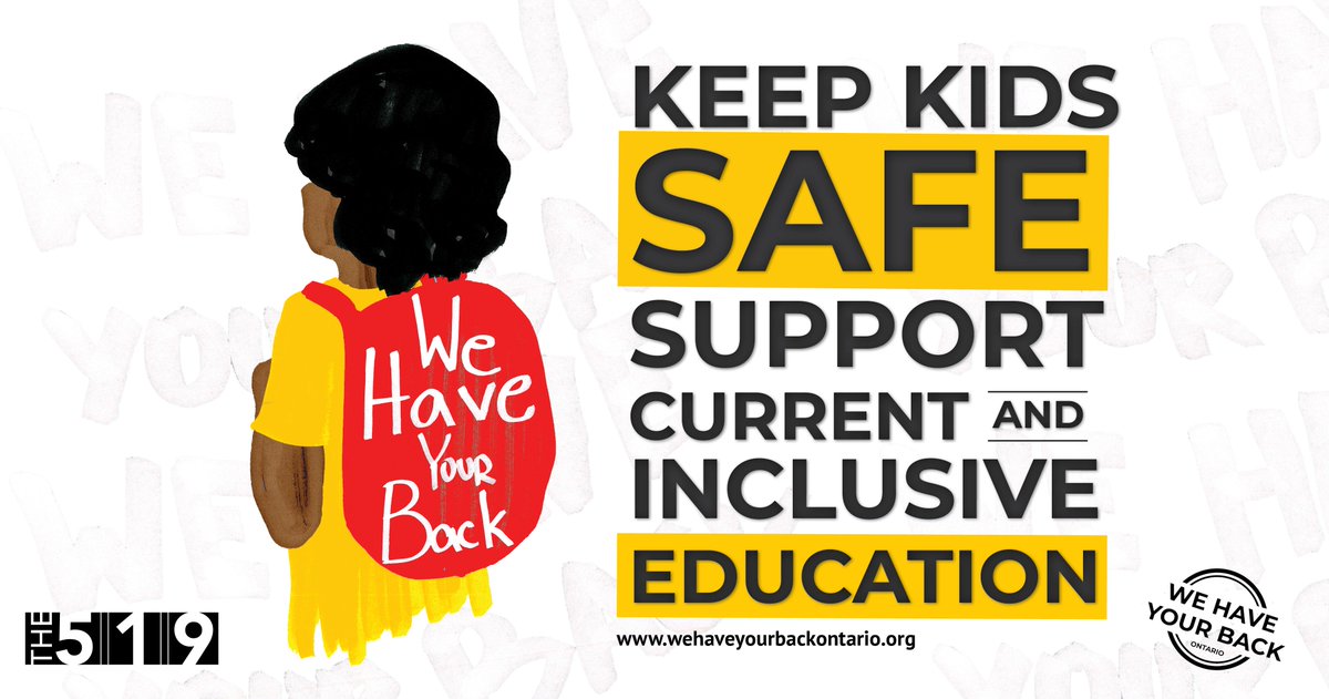 Public Statement: In response to the Launch of 2019 Health and Physical Education Curriculum #ONPoli #LGBTQ2S #SexEd 
Read our full public statement at: the519.org/news/2019-whyb