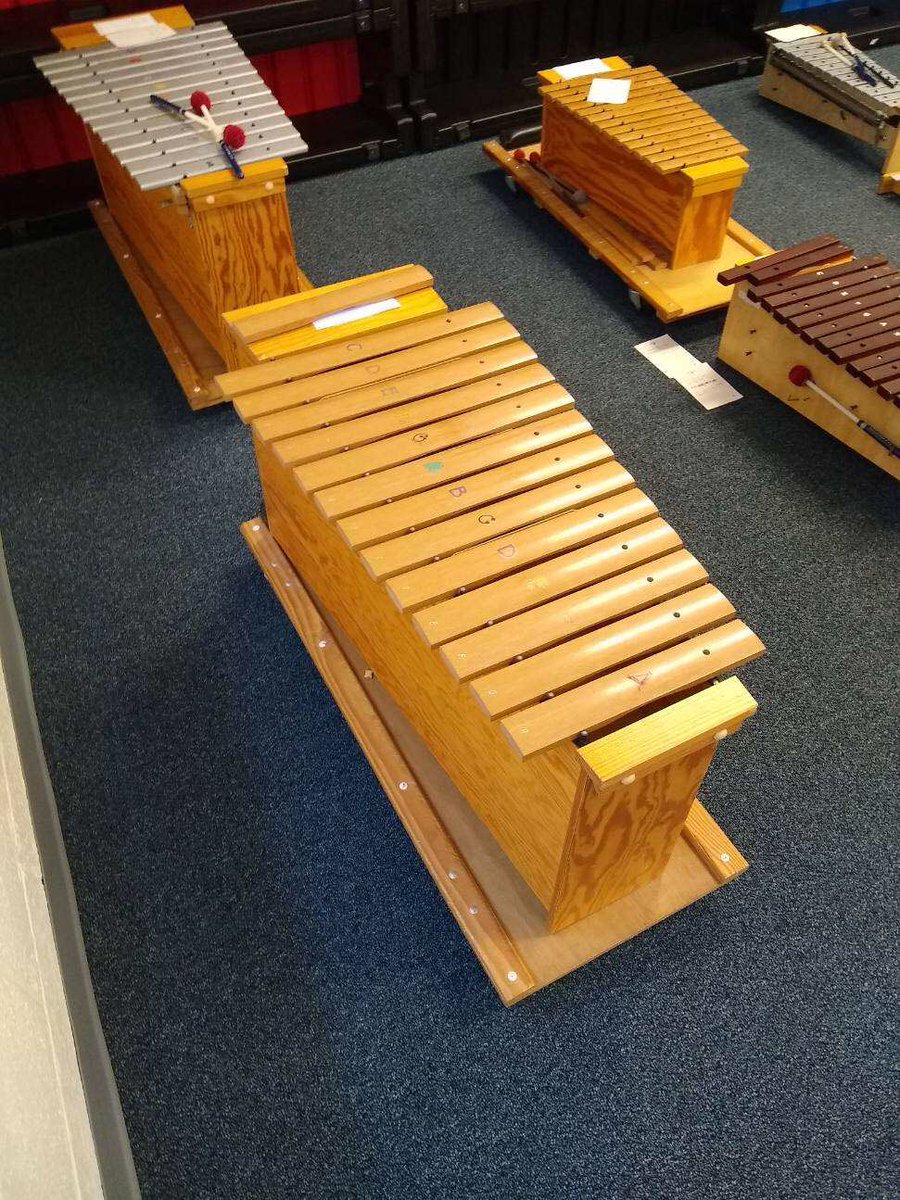 BartTulbert's tweet photo. Orff instrument repairs today at Bethel. Everything is up and running for day 1. @bethelelem @juliebarbee @chadd_starr @Sarahareeves12 @CabCoSchools #CabCoFineArts https://t.co/weQw7GjA1A