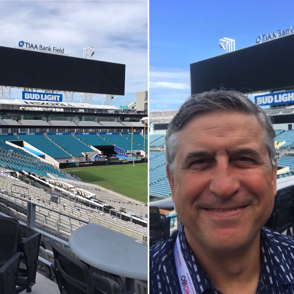 enginutkan's tweet photo. Today I was at the TIAA Bank Field for #techcoastconf thanks to @IvyTek . This time it was quiet on the field, but very lively inside. #Jacksonville #techcoastconference https://t.co/iYuU4RbPhn