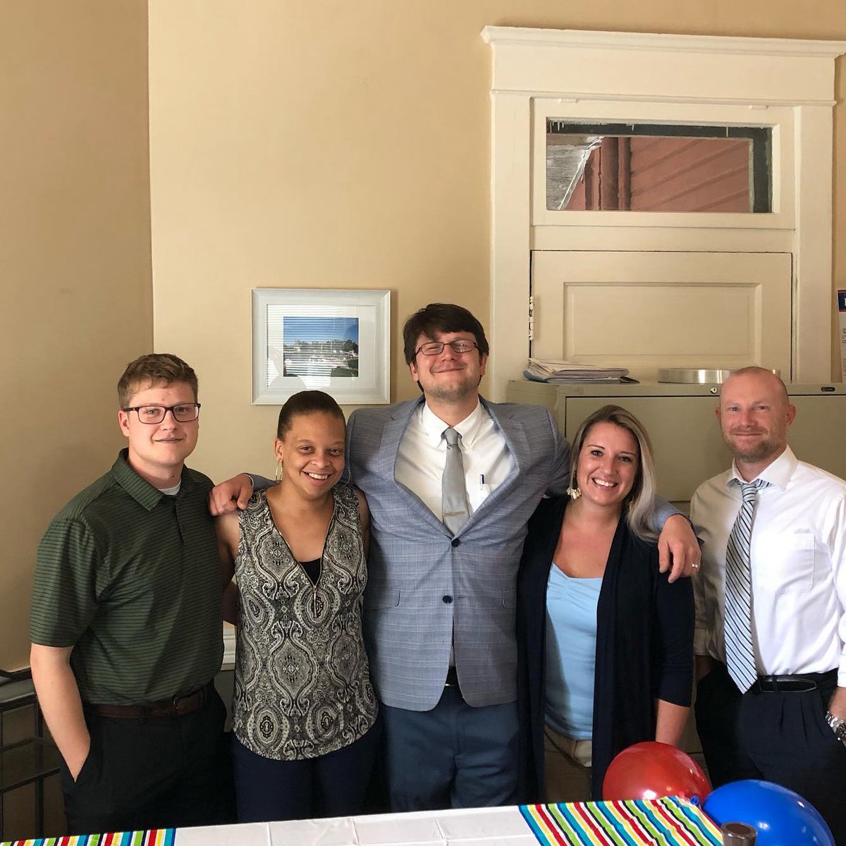 wardandbarnes's tweet photo. Ward &amp; Barnes would like to wish our associate attorney Geo a Happy 32nd Birthday!! #wardandbarnes #personalinjurylawfirm #32goingon12 #greenicingeverywhere https://t.co/28z1nz1yQD