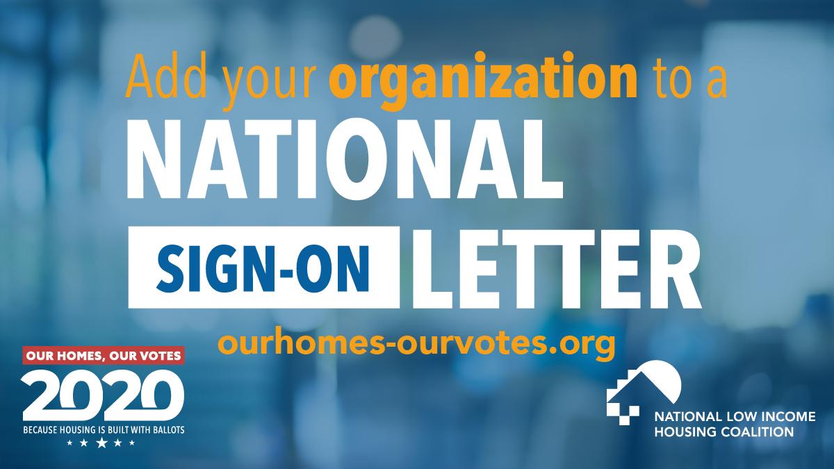 OurHomesVotes's tweet photo. There's still time to sign a national letter calling for a ❓ on #affordablehousing in the Sept. #DemDebates https://t.co/1Q99Q0aAa7

Join over 250 organizations in letting @ABC, @Univision &amp; the moderators know that housing is important enough to discuss on the debate stage! https://t.co/TRpvJ8z23c