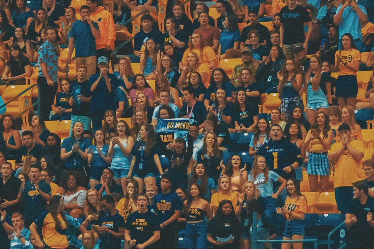 NAU's tweet photo. #YouKnowYoureALumberjack when you bleed blue and gold ππ #TrueBlueNAU #NAUStrong https://t.co/HI2HJS9XFR