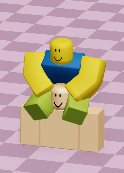 Rdite On Twitter Made A Version With R15 Joints So It Looks Like - roblox player saying noob