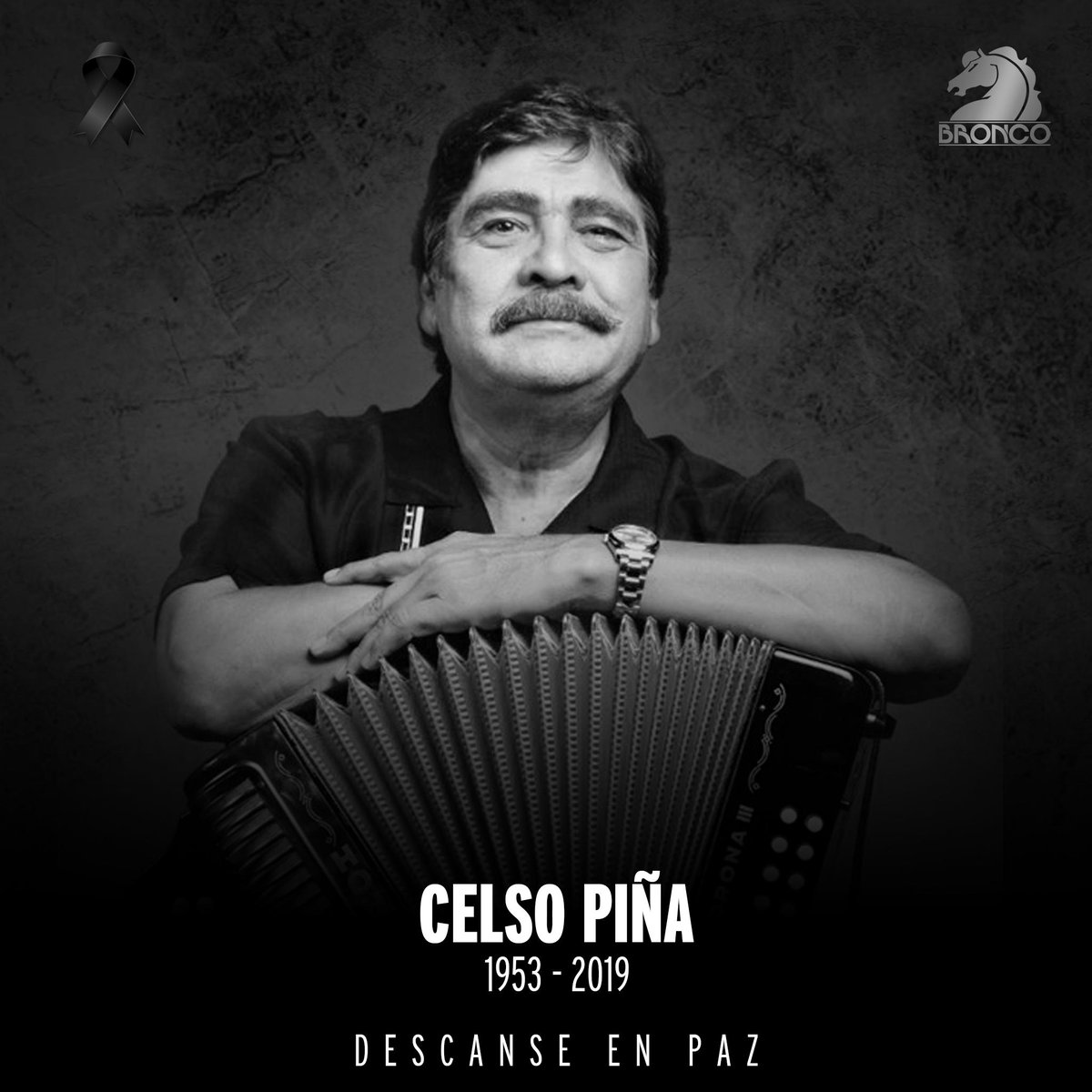 Grupo_Bronco's tweet photo. A lo largo del galopar de Bronco nos hemos encontrado con músicos extraordinarios y grandes personalidades, hoy lamentamos la terrible pérdida de un grande, el maestro Celso Piña, quien siempre será recordado por su carisma y legado musical, Descanse en Paz https://t.co/7mqCpQhoJy