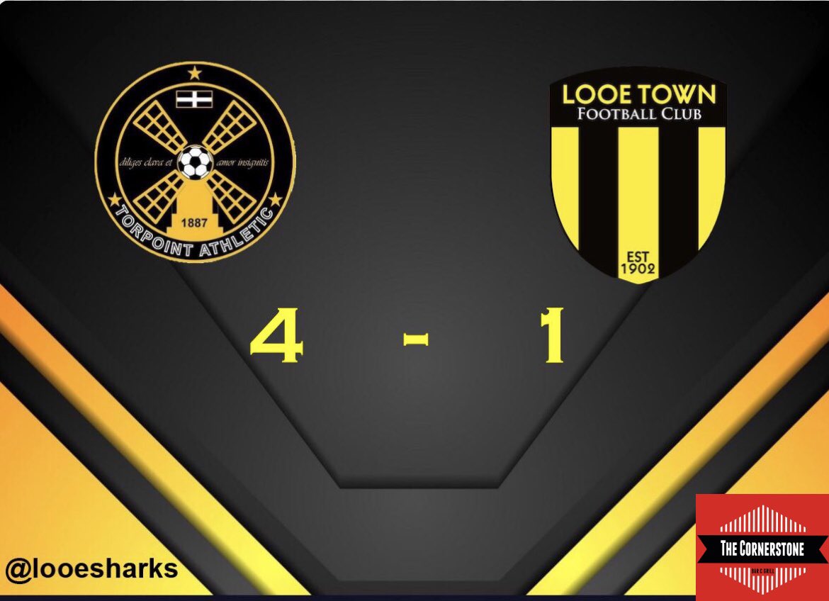 LooeSharks's tweet photo. Not the result we had hoped for..
However Looe Town Fc managed to gain a consolation goal through pure persistence (Archie Sweeney).
Great hosts, Thanks for having us @torpointafc ⚽️
#LooeTownFc #LooeSharks #ECPL https://t.co/PKe0sBeAYD