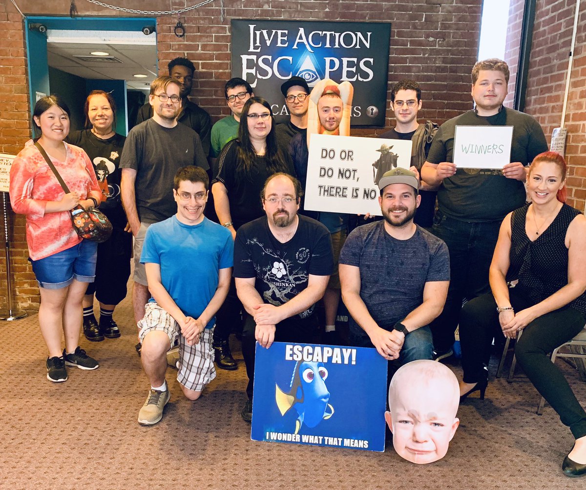 BeckerMfa's tweet image. They Escaped!! As part of their team building exercises this week our MFA students tackled @EscapeRoomsLive in Worcester! Great job everyone!
#beckerhawks #HigherEd #mfa @BeckerCollege @GPSBecker