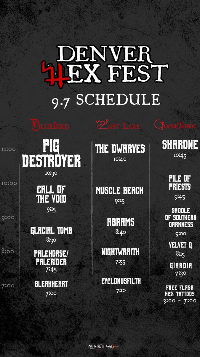 glacialtomb's tweet photo. Are you kidding me with this lineup? Do NOT miss this, Denver! #glacialtomb #denverhex #denver #pigdestroyer #callofthevoid #metal https://t.co/XaQWfB0Ws5