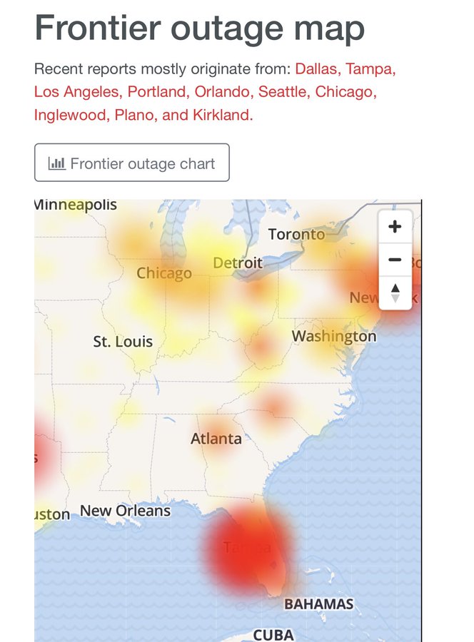 Frontier Outage In My Area Frontier Outage Leaves Tampa Bay Area Residents Without Wifi