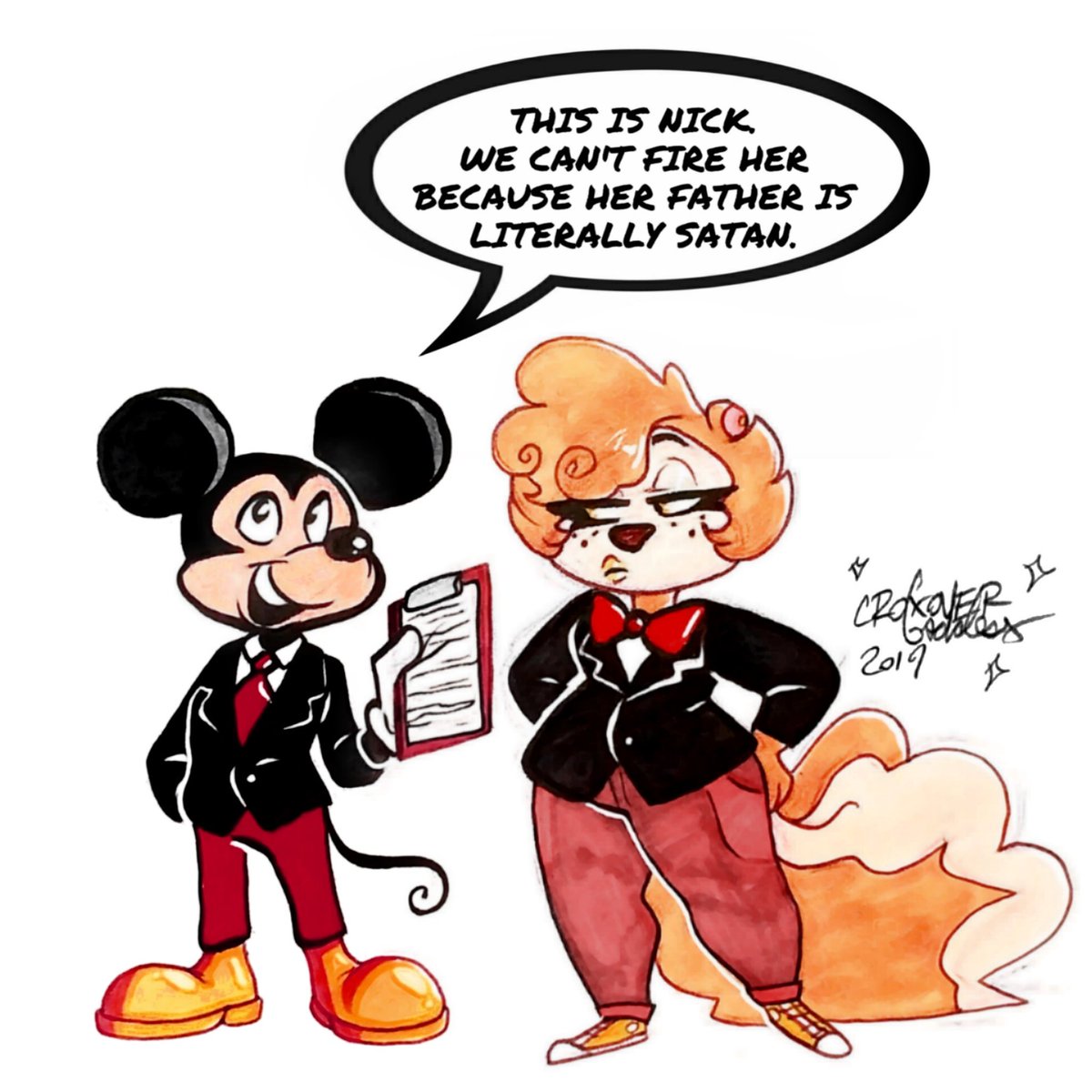 I missed Nick's House of Mouse job

I'm having too much fun editing on my phone
#originalcharacters #artistsontwitter #Disney 