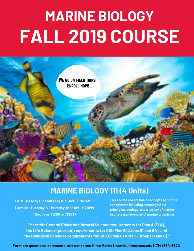 Register now on WEBADVISOR! For further questions, comments, and concerns please contact Kimo Morris | morris_kimo@sac.edu | 714-564-6620