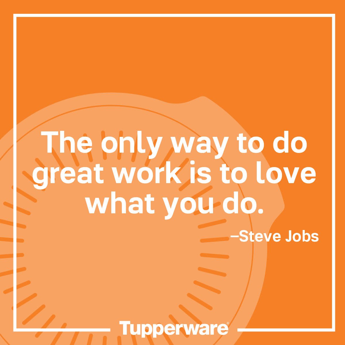 MarkTupperware's tweet photo. Steve Jobs was a great man. "Love what you do." https://t.co/C09gL5FMkC