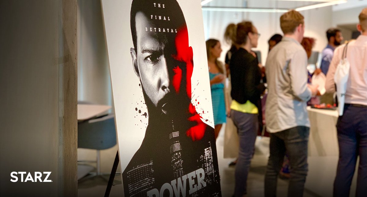STARZCareers's tweet photo. Team Starz celebrates "New York-style" with yummy pies and champ, toasting the season 6 premiere of @Power_STARZ. After watching red carpet arrivals from MSG, all enjoy an advanced screening of episode 601. Shhh... no spoilers!
#teamstarz #powertakesmsg #teamghost #teamtommy https://t.co/Plt0aWRWOt