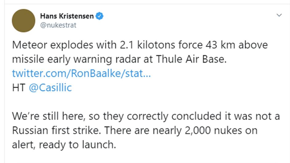 "There are nearly 2,000 nukes on alert, ready to launch.” Was the  #DeepState ready to blow Earth up? #WWG1WGA  #QAnon
