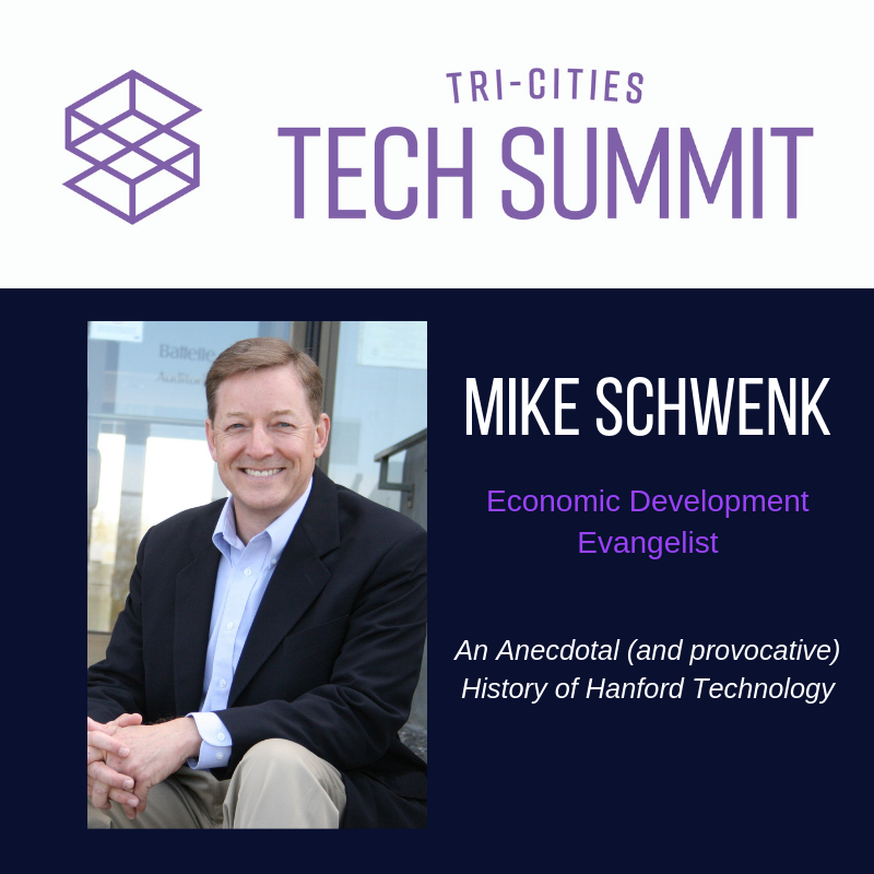 SummitTri's tweet photo. Mike Schwenk is another of our speakers for the Tri-Cities Tech Summit this year. With the 75th anniversary of the Manhattan Project as part of our Origins focus, Mike will be talking about many of the technologies that came about following this technological feat. https://t.co/PbZnACBLEE