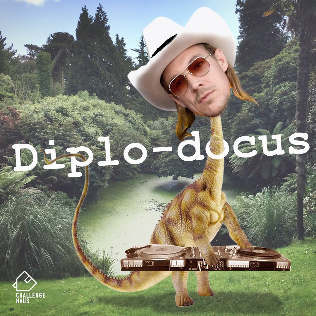 challengehaus's tweet image. Headlining Dinopalooza on the Jurassic stage #diplo #prEDM