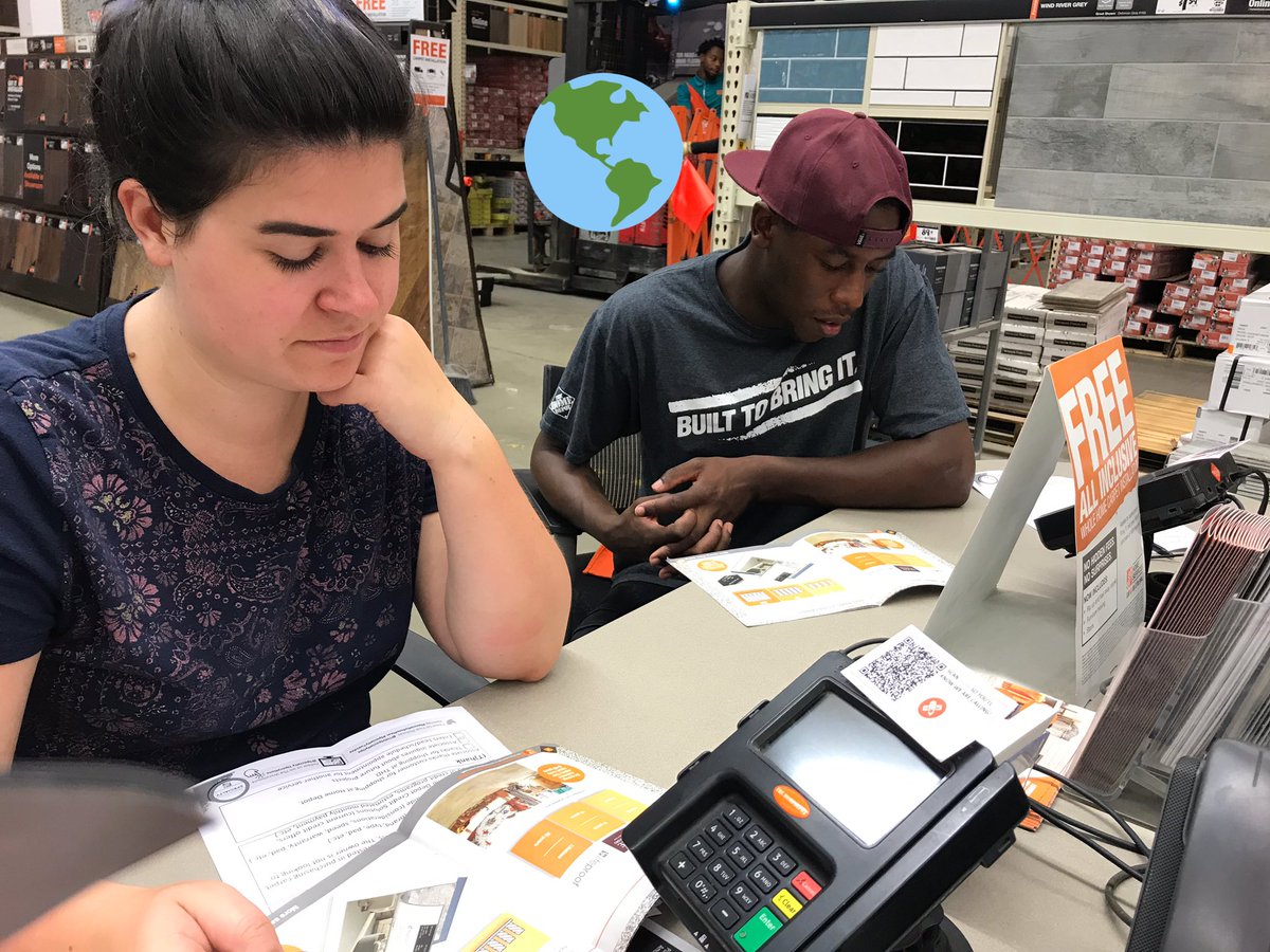 Carpet role play with our new D23 specialist Kim &amp; Glen going over the carpet buying guide #4166THEBESTSOUTHPHILLYHD