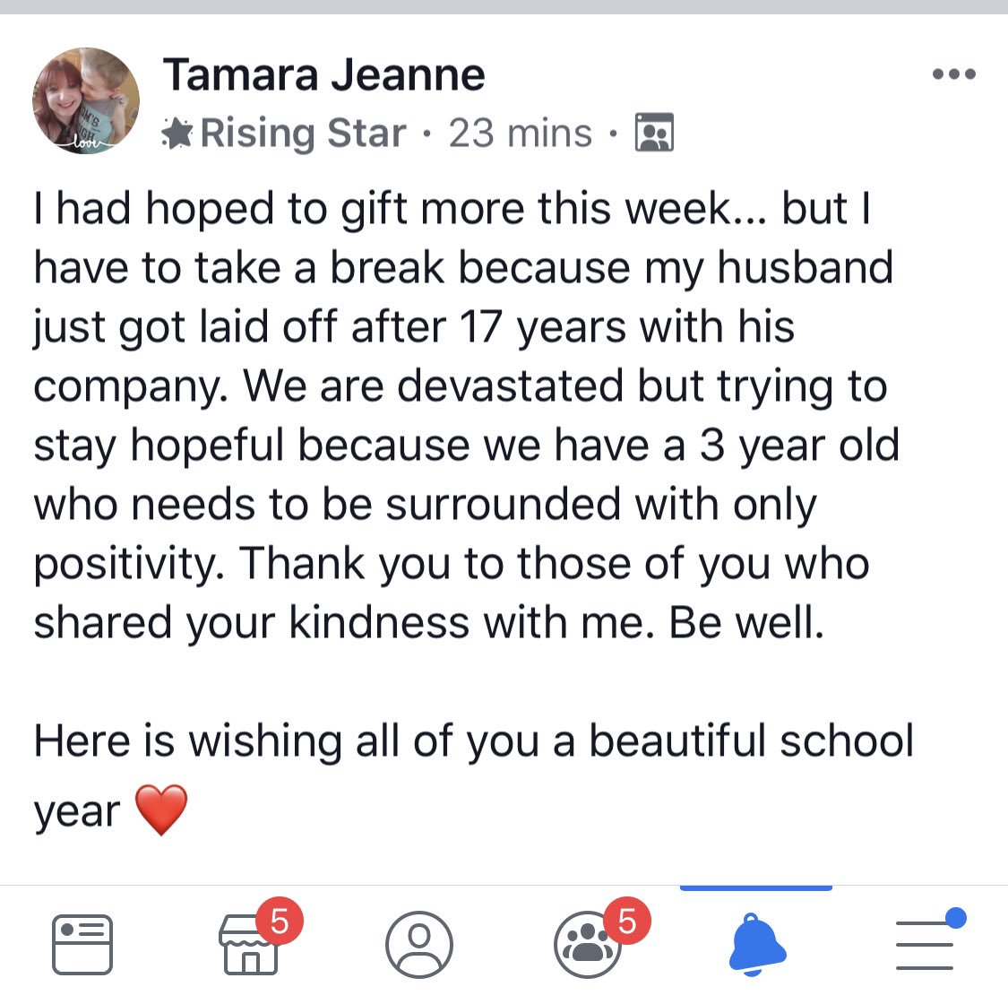 @Owiemomma If you are looking for someone deserving of a retweet it’s one of my coworkers who is going through a tough time. Please consider making a small donation to help her during this hardship. ❤️ #clearthelists #clearthelist amazon.com/hz/wishlist/ls…