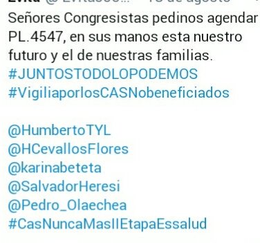 Flor39332805's tweet photo. Buenas tardes red Junín presente en esta lucha #Cas Nunca más II Etapa Essalud https://t.co/mvoOXvAn0B