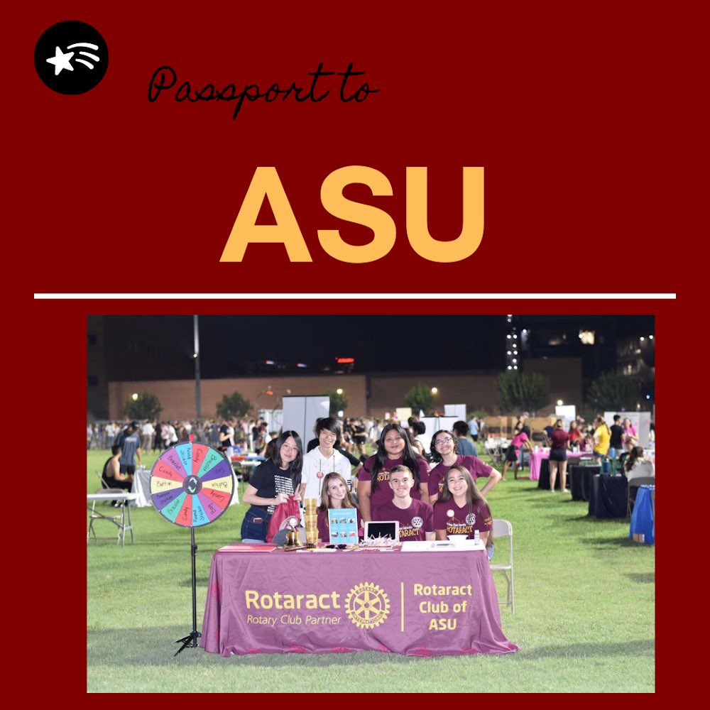 ASURotaract's tweet photo. We’re excited to see everyone at Passport tonight! Come visit us from 6:30-9p.m. 😊 https://t.co/V3LR5ooz7K