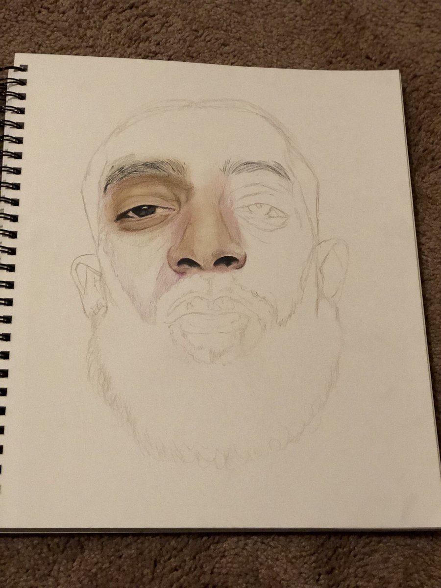 It’s been a while since I’ve actually drawn something.... #NipseyHussle #BlackArtist #neworleansartist