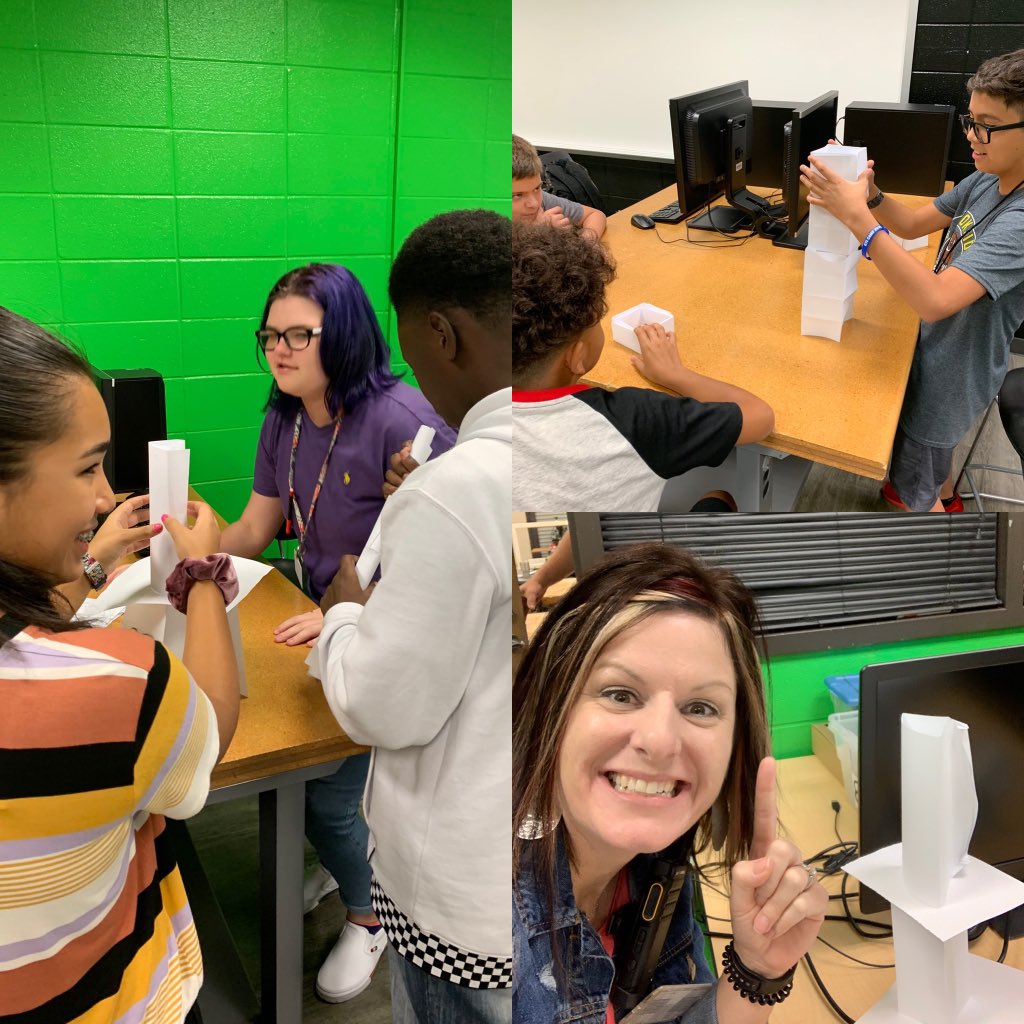 Brookside_IS's tweet image. Tower building contest in Robotics!  Working on engineering plans!  🤖