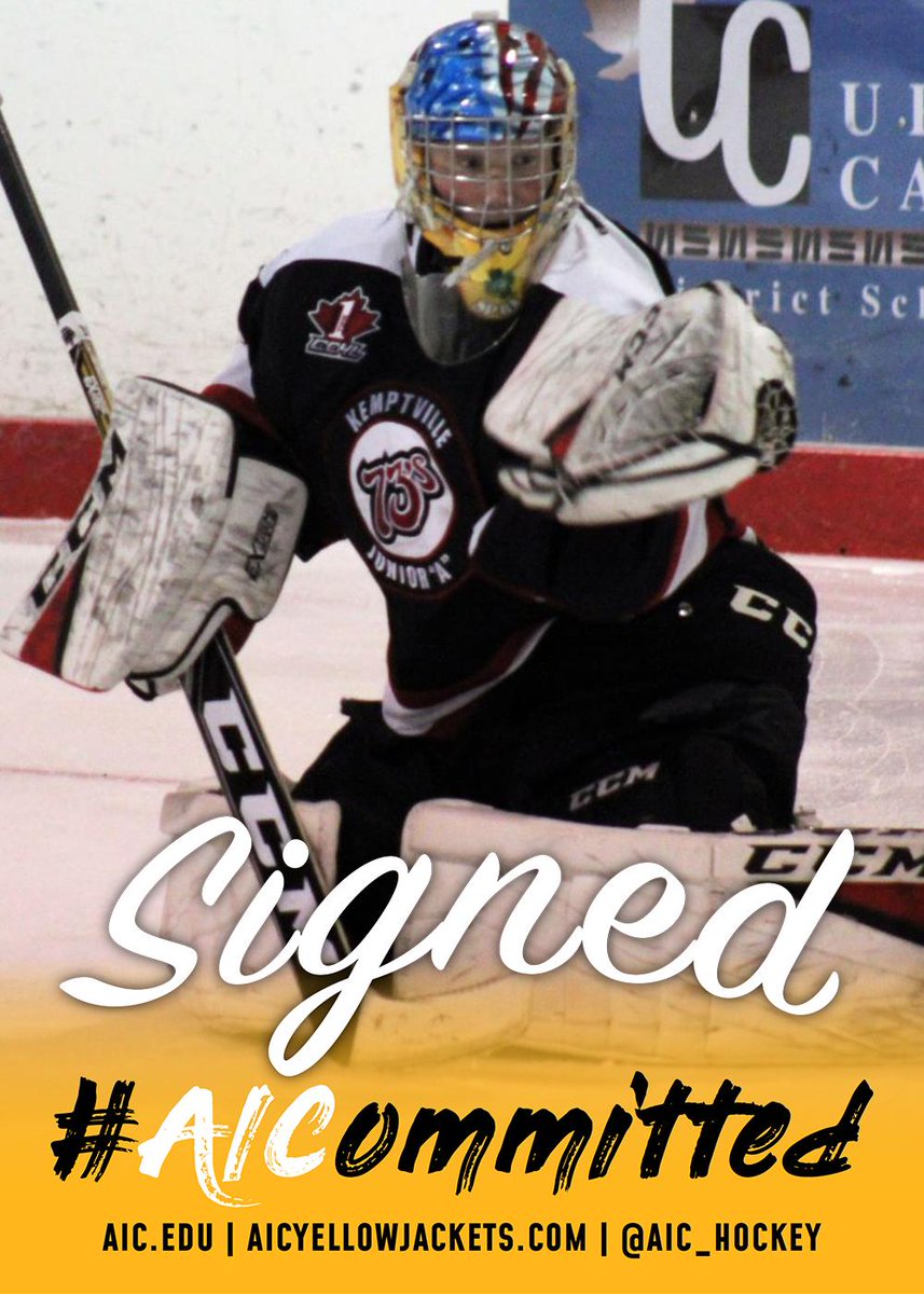 Jarrett Fiske comes to us from the <a href="/Kemptville73s/">Kemptville 73's</a> of <a href="/TheCCHL/">The CCHL</a>, where he posted a .909 SV%. The Erie, Pennsylvania native cuts an imposing figure in net at 6'5", and he's #AICommitted! Welcome to the Yellow Jackets, Jarrett!