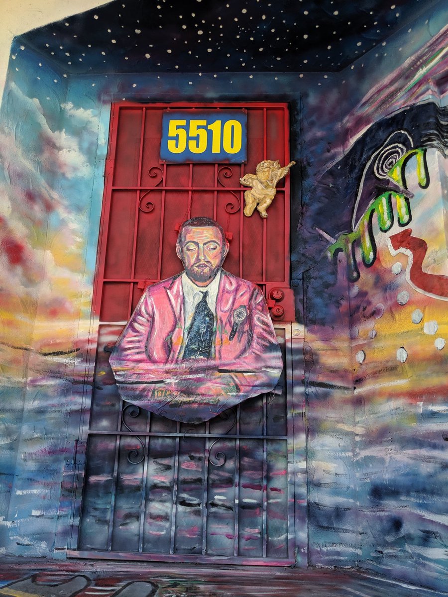 MacMillerMemoir's tweet image. A @MacMiller mural was spotted in Texas.