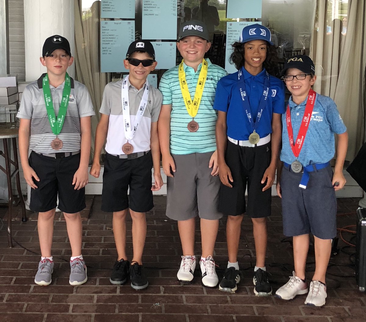 TheDonDrew's tweet photo. Super tough conditions at #TimberPoint in Long Island. Greens were lightning fast & the wind was whipping on every hole. Ant’s ball striking was excellent but after putting disasters on 7 & 8, I thought he’d be on outside looking in. Good thing we stuck around...🏅🏌🏼♂️⛳️ https://t.co/giJEO01MJx