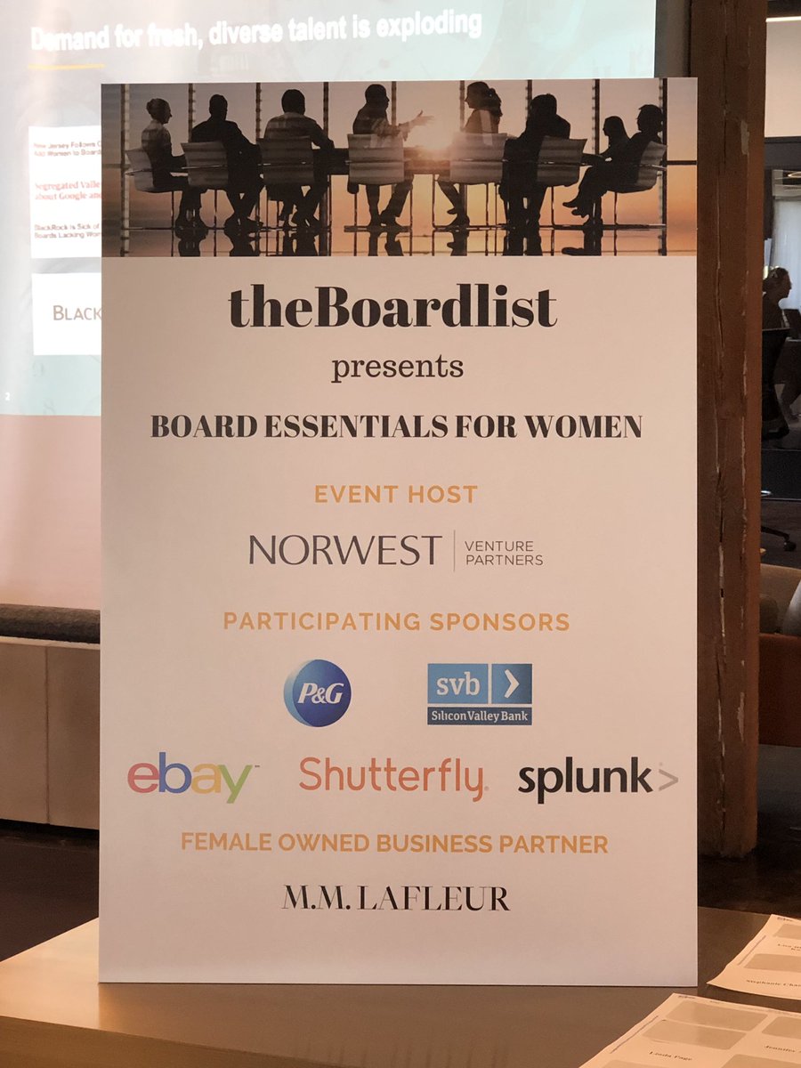Thrilled to be hosting 50 board-ready women for @theboardlist’s “Board Essentials for Women” event at our SF office today. #choosepossibility #womenonboards